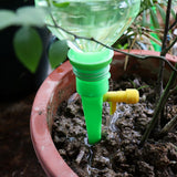 12pcs Self Watering Spikes Plant Waterer Automatic Vacation Drip Irrigation Watering Device - Rear View