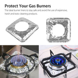 40Pcs Aluminum Foil Gas Top Disposable Bib Liners Stove Covers