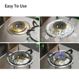 40Pcs Aluminum Foil Gas Top Disposable Bib Liners Stove Covers - Rear View