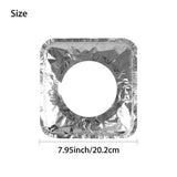 40Pcs Aluminum Foil Gas Top Disposable Bib Liners Stove Covers