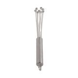 Stainless Steel Balls Whisk Egg Beater Mixing Cooking Tools Firm Durable Cream Frother Baking Utensils - 45-Degree Angle