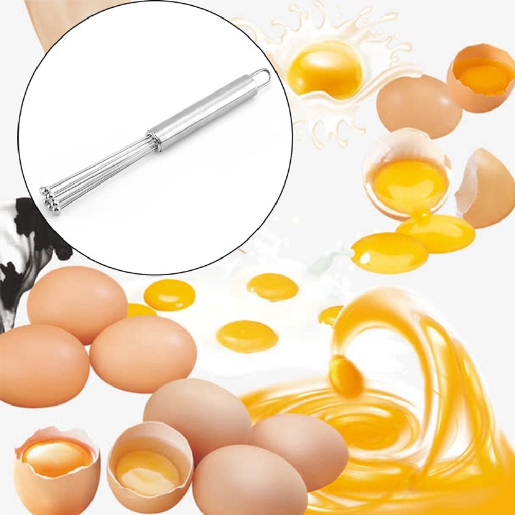 Stainless Steel Balls Whisk Egg Beater Mixing Cooking Tools Firm Durable Cream Frother Baking Utensils
