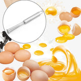Stainless Steel Balls Whisk Egg Beater Mixing Cooking Tools Firm Durable Cream Frother Baking Utensils - Close-Up Angle