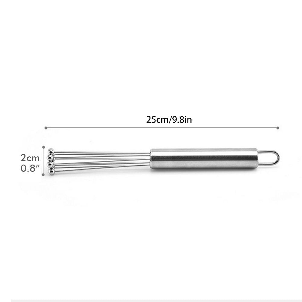 Stainless Steel Balls Whisk Egg Beater Mixing Cooking Tools Firm Durable Cream Frother Baking Utensils