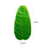4PCS Artificial Banana Leaves Large Tropical Leaves Decorations Party Supplies