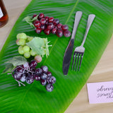 4PCS Artificial Banana Leaves Large Tropical Leaves Decorations Party Supplies - Close-Up Angle