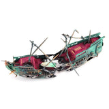 Aquarium Shipwreck Decorations Set Resin Ship Fish Tank Ornaments for Aquarium Environments Decor Accessories
