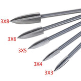 5Pcs/Set Wood Carving And Engraving Drill Bit Milling Cutter Root Carving Tools for DIY Woodworking Carving - Side View