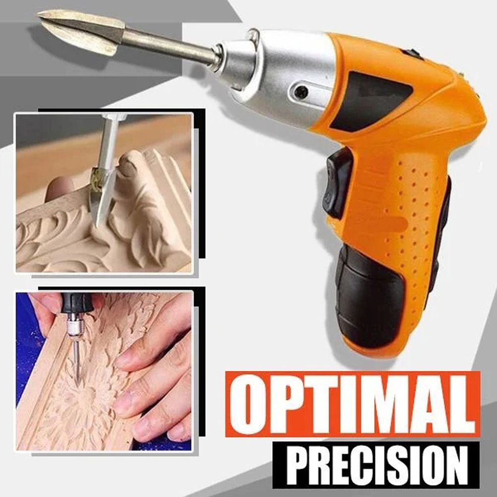 5Pcs/Set Wood Carving And Engraving Drill Bit Milling Cutter Root Carving Tools for DIY Woodworking Carving