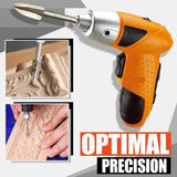 5Pcs/Set Wood Carving And Engraving Drill Bit Milling Cutter Root Carving Tools for DIY Woodworking Carving - Top-Down View