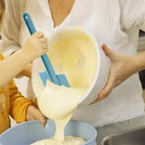 2Pcs/Set Plastic Spatula Soft Grip Cream Scraper Cutter Kitchen Gadget Baking Tools for Butter Cake Cream Pastry 10inch 12 inch - Rear View