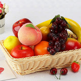 6PCS Artificial Peaches Simulation Peaches Fruits Vivid Props for Home Fruit Shop Supermarket Desk Decoration