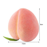 6PCS Artificial Peaches Simulation Peaches Fruits Vivid Props for Home Fruit Shop Supermarket Desk Decoration - 45-Degree Angle