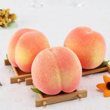 6PCS Artificial Peaches Simulation Peaches Fruits Vivid Props for Home Fruit Shop Supermarket Desk Decoration - Extra Image