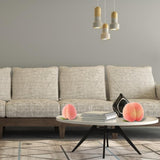 6PCS Artificial Peaches Simulation Peaches Fruits Vivid Props for Home Fruit Shop Supermarket Desk Decoration