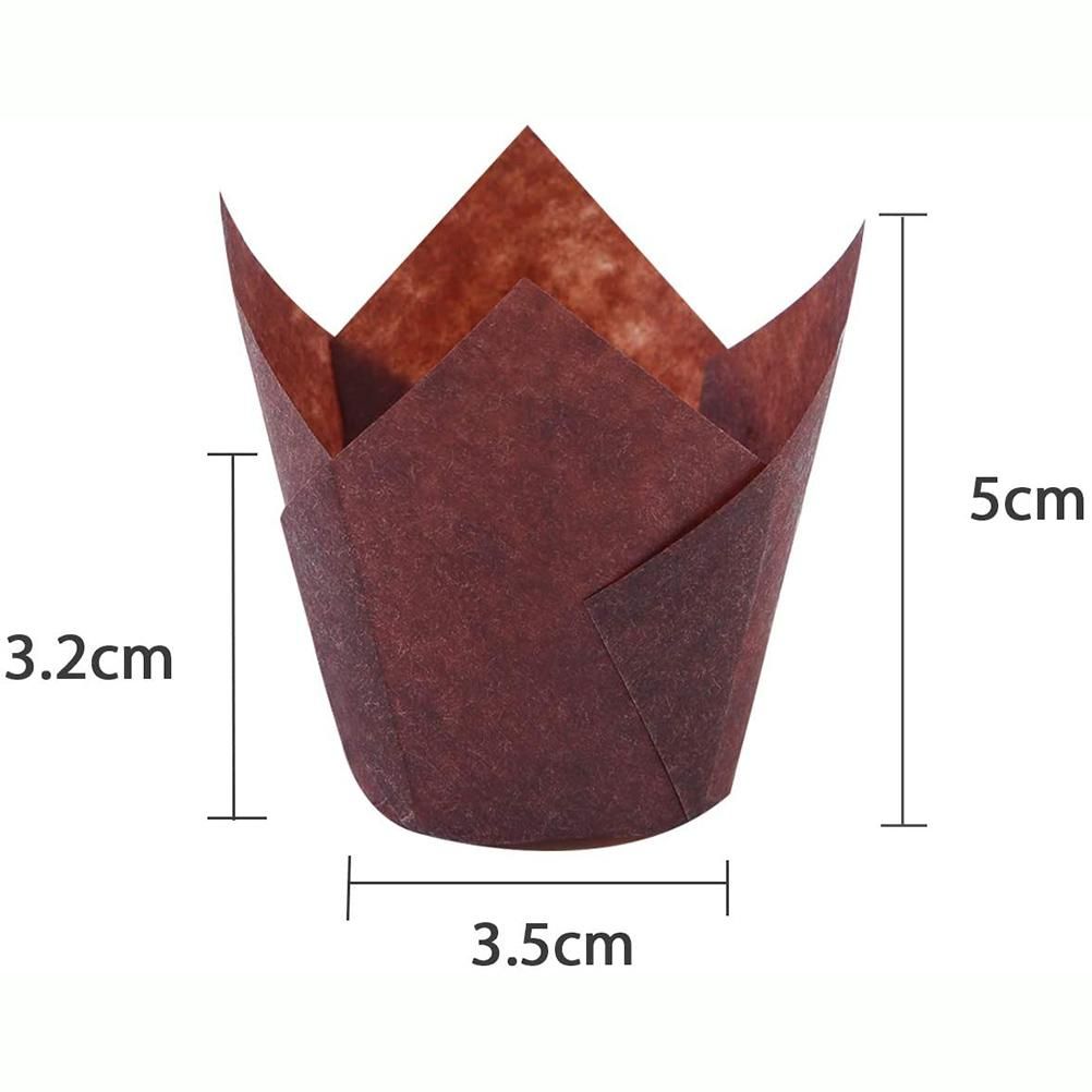 150 Pieces Mini Baking Cups Tulip Baking Cups Cupcake Liners Muffin Liners for Wedding Birthday Parties