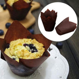 150 Pieces Mini Baking Cups Tulip Baking Cups Cupcake Liners Muffin Liners for Wedding Birthday Parties