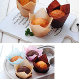 150 Pieces Mini Baking Cups Tulip Baking Cups Cupcake Liners Muffin Liners for Wedding Birthday Parties - Extra Image