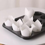150 Pieces Mini Baking Cups Tulip Baking Cups Cupcake Liners Muffin Liners for Wedding Birthday Parties