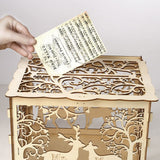 DIY Wedding Card Box Rustic Wood Card Box Gift Card Holder Card Box for Weddings Baby Showers Birthdays Graduations