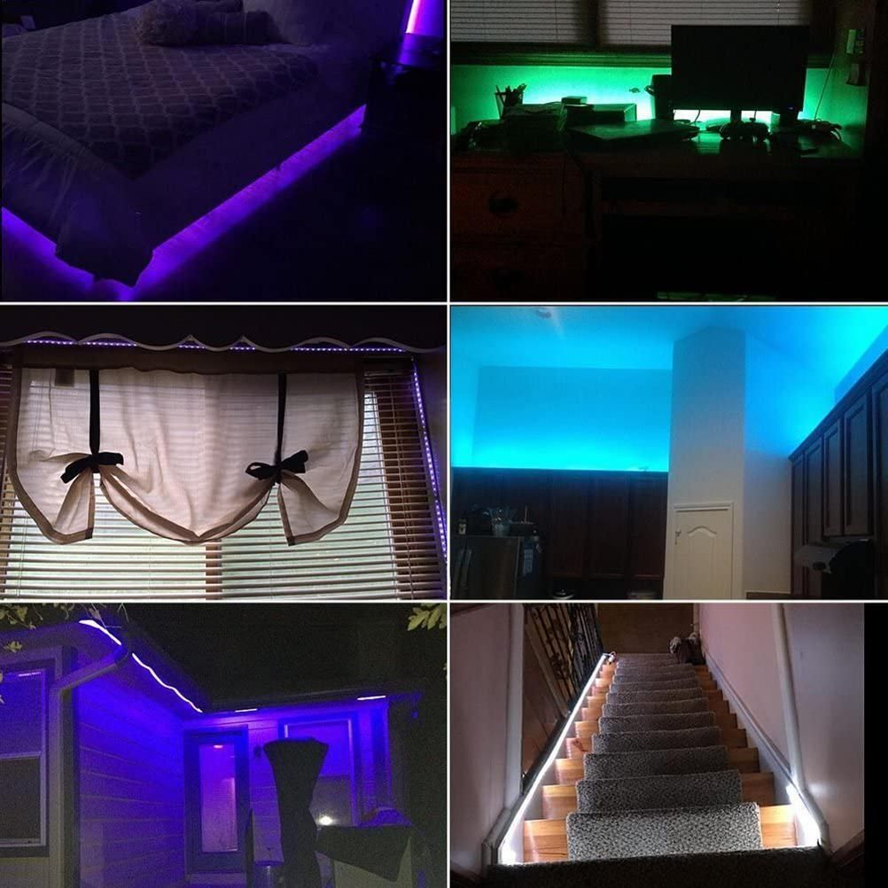 5V USB Led Strip Lights 16 Colors and 4 Modes Waterproof Flexible Color Changing RGB LED Light Strip with Rmote Control