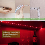 5V USB Led Strip Lights 16 Colors and 4 Modes Waterproof Flexible Color Changing RGB LED Light Strip with Rmote Control