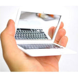Mini Pocket Laptop Mirror Computer Glass Mirror Home Notebook Mirror - Front View