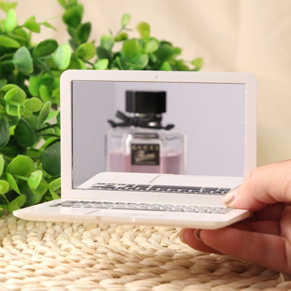 Mini Pocket Laptop Mirror Computer Glass Mirror Home Notebook Mirror
