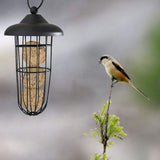 Outdoor Bird Feeder Hanging Fat Ball Holder Metal Bird Feeder Bird Food Dispenser - 45-Degree Angle