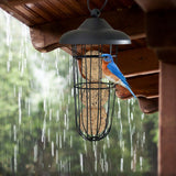Outdoor Bird Feeder Hanging Fat Ball Holder Metal Bird Feeder Bird Food Dispenser