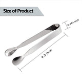 6PCS Ice Tongs Mini Serving Tongs Stainless Steel Kitchen Tongs for Appetizers Sugar Cube