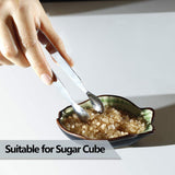 6PCS Ice Tongs Mini Serving Tongs Stainless Steel Kitchen Tongs for Appetizers Sugar Cube - Rear View