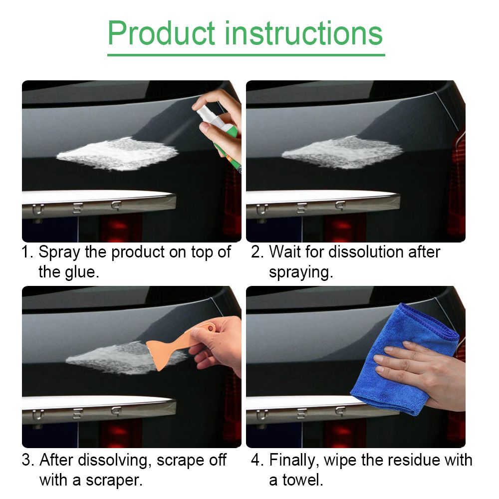 30ML Label Sticker Remover Sticky Residue Remover Adhesive Remover for Glass Wood Marble
