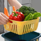 Kitchen Colander with Lid Household Double Layer Basket Multifunction Storage Containers for Fruits Vegetable