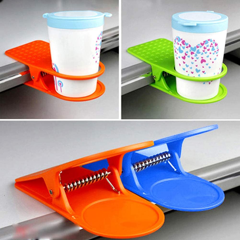 4PCS Cup Holder Clip Multifunction Cup Holder with Clip for Drinking Water Coffee