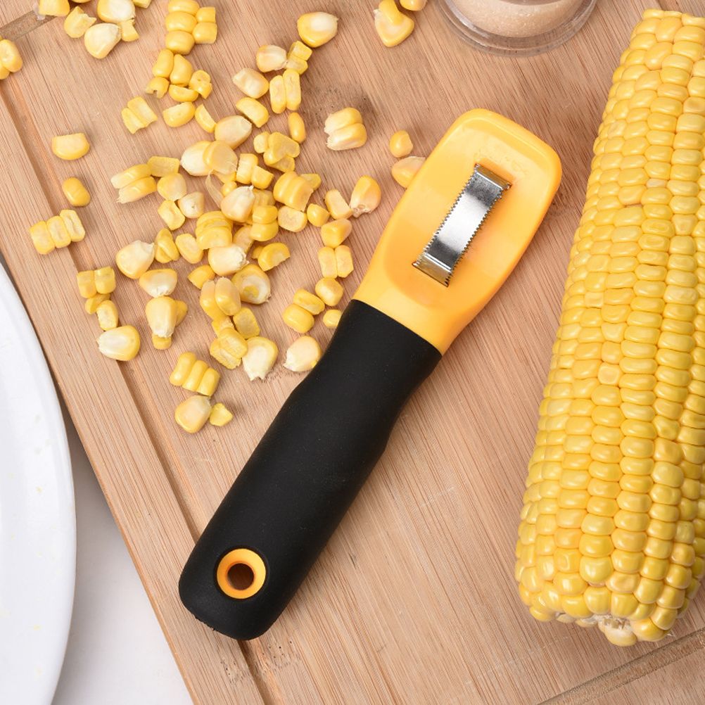 Corn Peeler Hand Held Corn Cob Remover Kitchen Corncob Removal Tool