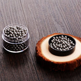 304 Stainless Steel Cleaning Beads for Wine Decanters and Bottles - Low Angle