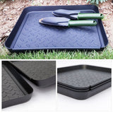 3Pcs Washable Boot Tray Garden Shoe Plate Multifunctional Tray for Plants Pets Tools - Front View
