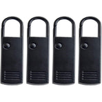 4PCS Zipper Pulls Tab Replacement Metal Zip Head Extension for Suitcase Backpack Sewing Accessories Replacement Zipper Pull