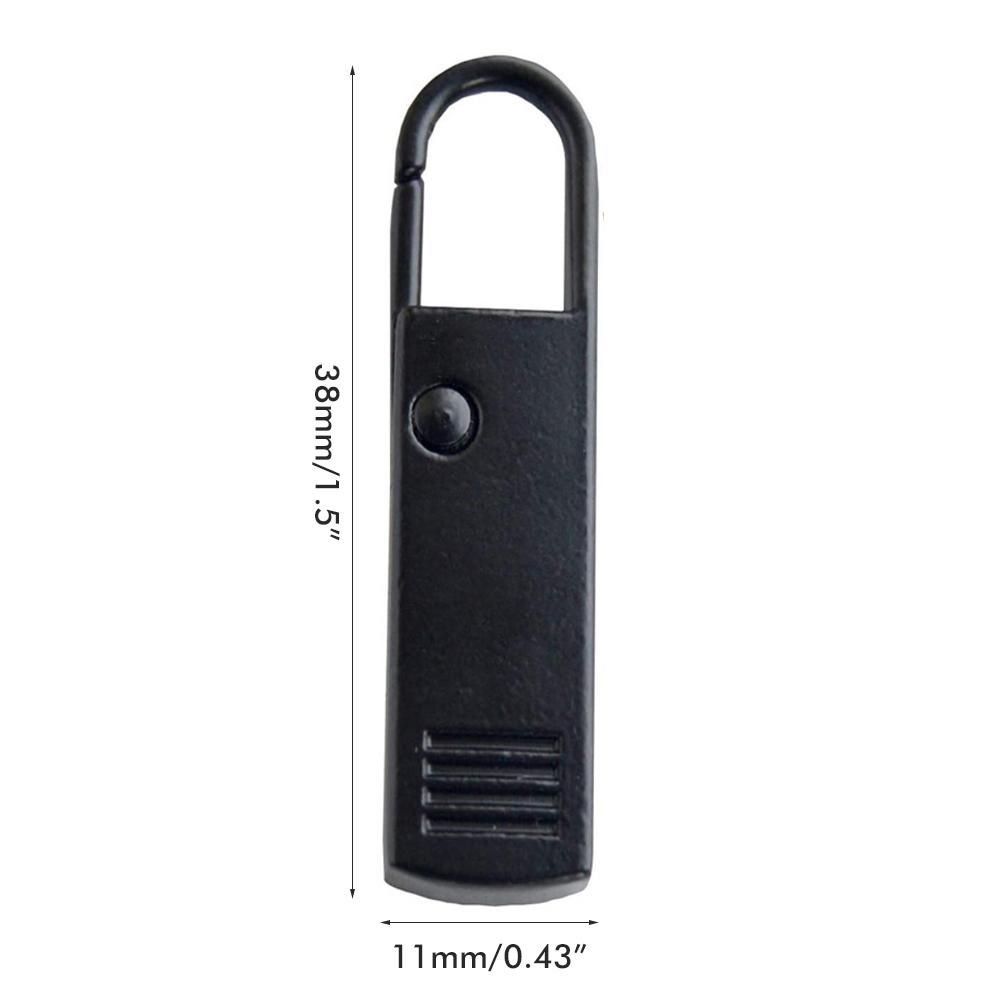 4PCS Zipper Pulls Tab Replacement Metal Zip Head Extension for Suitcase Backpack Sewing Accessories Replacement Zipper Pull