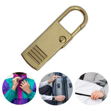 4PCS Zipper Pulls Tab Replacement Metal Zip Head Extension for Suitcase Backpack Sewing Accessories Replacement Zipper Pull