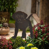 Metal Garden Dog Statue Decorative Stakes Animal Silhouette for Garden Home Decor Outdoor Gifts