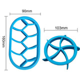 2PCS Dough Press Mold Set Baking Bread Rolls Mold Plastic Pastry Cutters