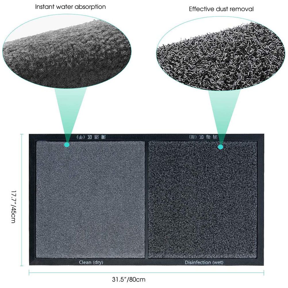 Floor Mat Water Absorbing Pad Rugs Doormats for Home Restaurant