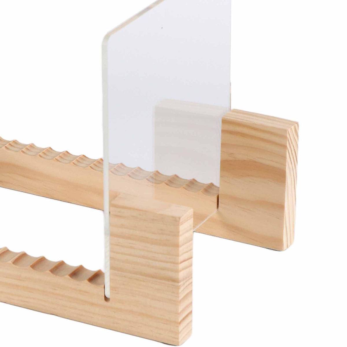 Vinyl Record Storage Holder Stand Rack Wooden CD Display Stand Stackable Modern CD Holder Record Storage Shelf for Displaying 7-12 inch Vinyl Records