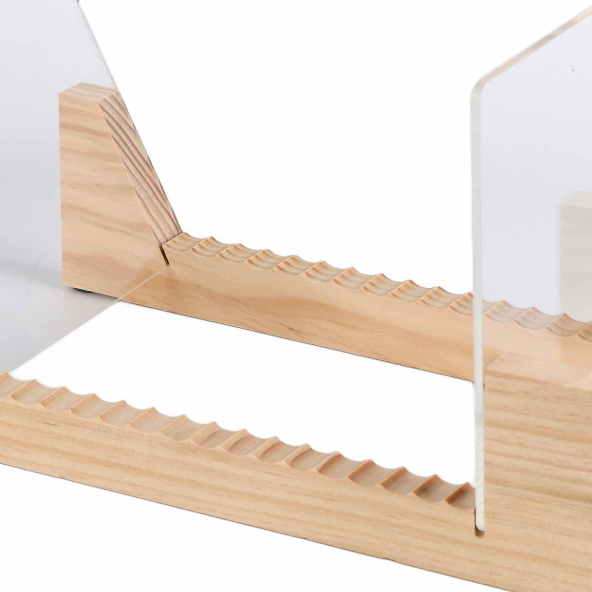 Vinyl Record Storage Holder Stand Rack Wooden CD Display Stand Stackable Modern CD Holder Record Storage Shelf for Displaying 7-12 inch Vinyl Records
