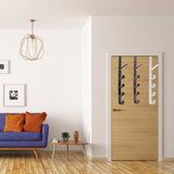 2 Pack Door Hook with 5 Hooks Door Organizer Rack Hanger Backpack Handbag Clothes Coat Hook for Home