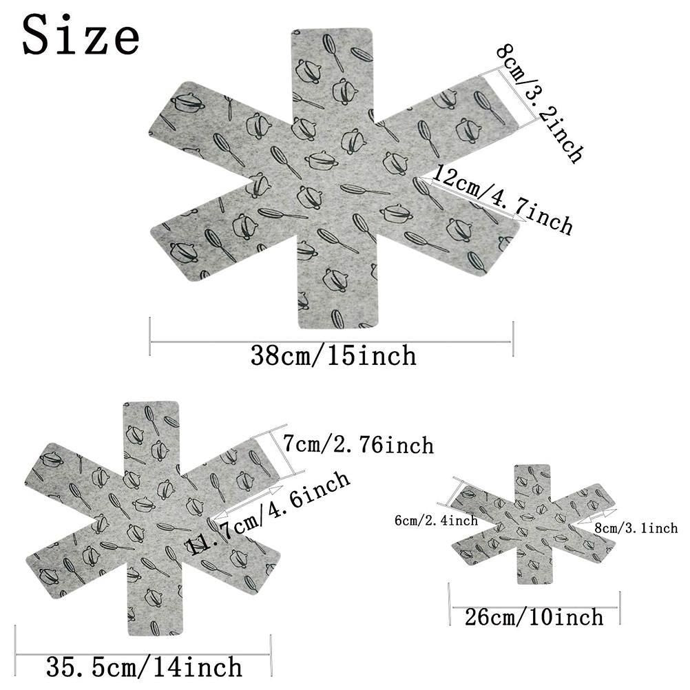 12pcs Pot Pan Protectors Non Woven Divider Pads Reusable Pot Protection Pads for Storing Frying Pans Baking Trays