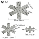 12pcs Pot Pan Protectors Non Woven Divider Pads Reusable Pot Protection Pads for Storing Frying Pans Baking Trays - 45-Degree Angle