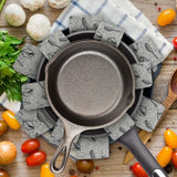 12pcs Pot Pan Protectors Non Woven Divider Pads Reusable Pot Protection Pads for Storing Frying Pans Baking Trays